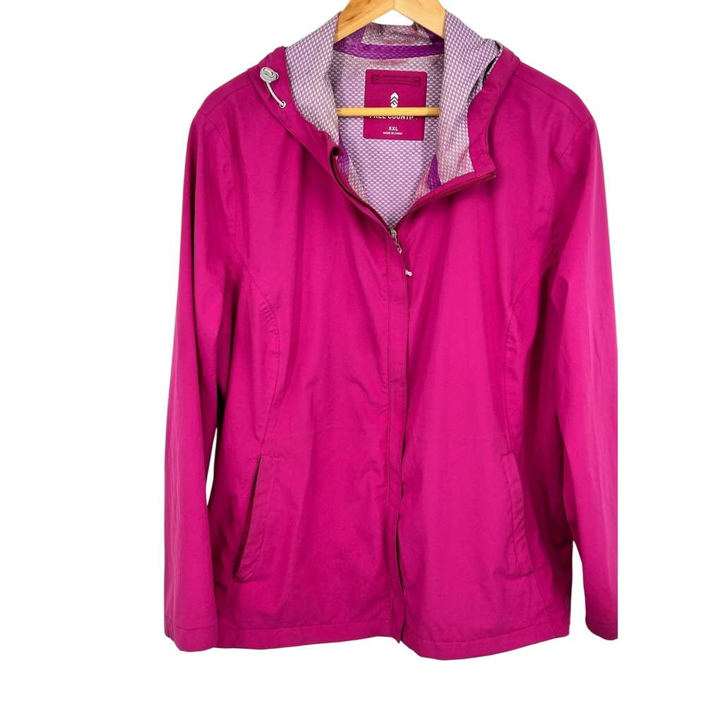 Free‎ Country Softshell Hooded Jacket Pink Magenta XXL